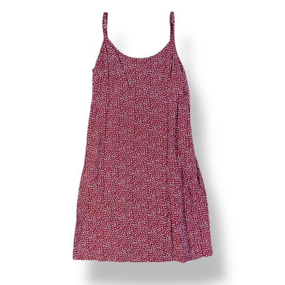 Brandy Melville Dresses & Skirts - Brandy Melville Red Floral Mini Dress Womens Size S Red Summer Boho